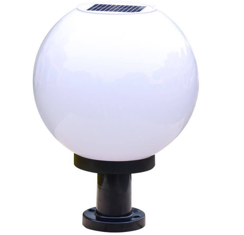 Qorraxda Light Fixtures Type Globe Ball Shaped Solar Lights Outdoor Lights For Pillars