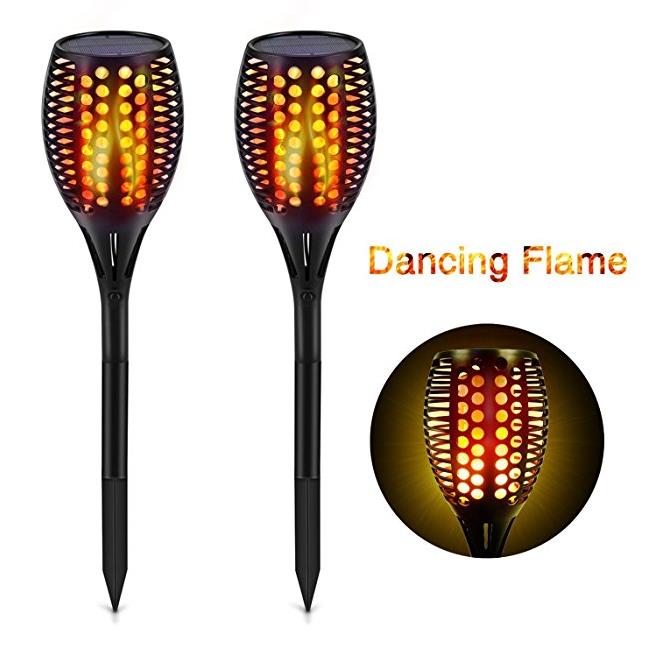 iftiinka jidka qorraxda ee ay taabato iftiinka qoyska 96 ayaa ku hoggaamiyey ololka dansiga (flickering tiki torch water proof)