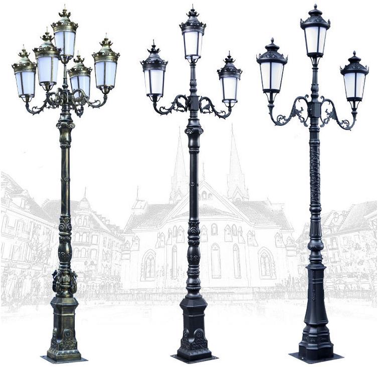 Duration Victoria Garden cast aluminum LED light post, high quality outside light post